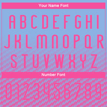 Load image into Gallery viewer, Custom Light Blue Pink Geometric Shape Sublimation Volleyball Uniform Jersey