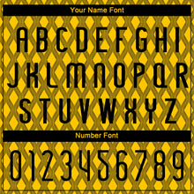 Load image into Gallery viewer, Custom Yellow Black-White Geometric Shape Sublimation Volleyball Uniform Jersey