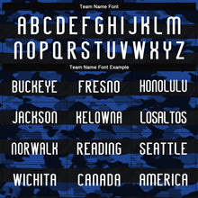 Load image into Gallery viewer, Custom Black White Camo Shape Sublimation Volleyball Uniform Jersey