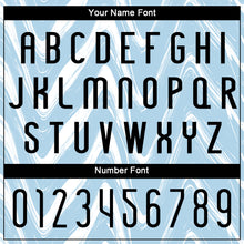 Load image into Gallery viewer, Custom Light Blue Black-White Fluid Sublimation Volleyball Uniform Jersey