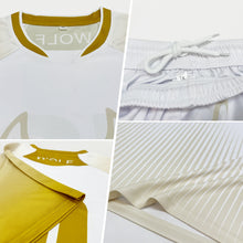 Load image into Gallery viewer, Custom Kelly Green White-Black Abstract Lines Sublimation Volleyball Uniform Jersey