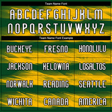 Load image into Gallery viewer, Custom Green Yellow-Black Abstract Lines Sublimation Volleyball Uniform Jersey