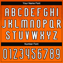 Load image into Gallery viewer, Custom Orange White-Black Abstract Shape Sublimation Volleyball Uniform Jersey