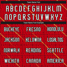 Load image into Gallery viewer, Custom Red White-Black Lines Sublimation Volleyball Uniform Jersey