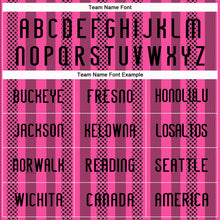 Load image into Gallery viewer, Custom Pink Black-White Lines Sublimation Volleyball Uniform Jersey