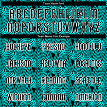 Load image into Gallery viewer, Custom Lakes Blue Black-White Geometric Shape Sublimation Volleyball Uniform Jersey