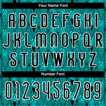 Load image into Gallery viewer, Custom Lakes Blue Black-White Geometric Shape Sublimation Volleyball Uniform Jersey