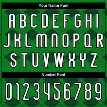 Load image into Gallery viewer, Custom Kelly Green White-Black Geometric Shape Sublimation Volleyball Uniform Jersey