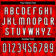 Load image into Gallery viewer, Custom Red White-Black Splash Sublimation Volleyball Uniform Jersey