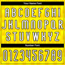 Load image into Gallery viewer, Custom Light Yellow White-Black Splash Sublimation Volleyball Uniform Jersey