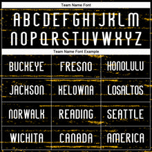 Load image into Gallery viewer, Custom Black White-Gold Bright Lines Sublimation Volleyball Uniform Jersey