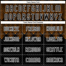 Load image into Gallery viewer, Custom Black Bay Orange-White Geometric Shape Sublimation Volleyball Uniform Jersey