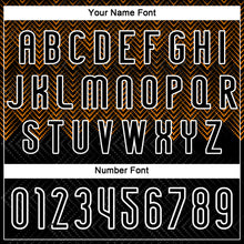 Load image into Gallery viewer, Custom Black Bay Orange-White Geometric Shape Sublimation Volleyball Uniform Jersey