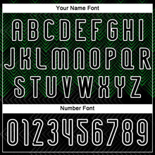 Load image into Gallery viewer, Custom Black Grass Green-White Geometric Shape Sublimation Volleyball Uniform Jersey