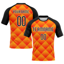 Load image into Gallery viewer, Custom Red Black-Yellow Geometric Shape Sublimation Volleyball Uniform Jersey