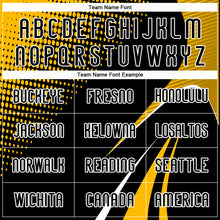 Load image into Gallery viewer, Custom Black Gold-White Lines And Dots Sublimation Volleyball Uniform Jersey