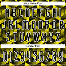 Load image into Gallery viewer, Custom Light Yellow Black-White Geometric Shape Sublimation Volleyball Uniform Jersey