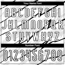 Load image into Gallery viewer, Custom White Black Abstract Brush Sublimation Volleyball Uniform Jersey