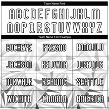 Load image into Gallery viewer, Custom White Black Geometric Shape Sublimation Volleyball Uniform Jersey