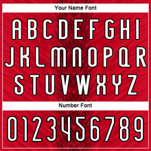 Load image into Gallery viewer, Custom Red White-Black Arrow Shape Sublimation Volleyball Uniform Jersey