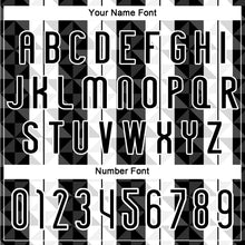 Load image into Gallery viewer, Custom Black White Geometric Shape Sublimation Volleyball Uniform Jersey