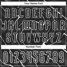 Load image into Gallery viewer, Custom Black White Liquid Fluid Sublimation Volleyball Uniform Jersey