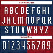 Load image into Gallery viewer, Custom Black Red-Royal Geometric Shape Sublimation Volleyball Uniform Jersey