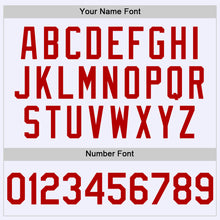 Load image into Gallery viewer, Custom White Red Mesh Authentic Throwback Baseball Jersey