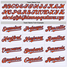 Load image into Gallery viewer, Custom White Orange-Royal Mesh Authentic Throwback Baseball Jersey
