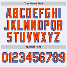 Load image into Gallery viewer, Custom White Orange-Royal Mesh Authentic Throwback Baseball Jersey