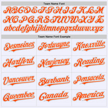 Load image into Gallery viewer, Custom White Orange-Gray Mesh Authentic Throwback Baseball Jersey