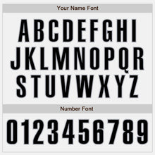 Load image into Gallery viewer, Custom White Black-Gray Authentic Baseball Jersey