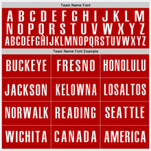 Load image into Gallery viewer, Custom White Red-Light Blue Authentic Baseball Jersey