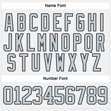 Load image into Gallery viewer, Custom White Silver-Black Hockey Lace Neck Jersey