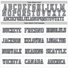 Load image into Gallery viewer, Custom White Gray-Black Mesh Authentic Throwback Football Jersey