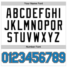 Load image into Gallery viewer, Custom White Blue Gray-Black Authentic Throwback Baseball Jersey