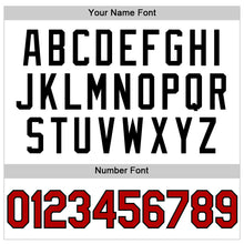 Load image into Gallery viewer, Custom White Red-Black Authentic Throwback Baseball Jersey