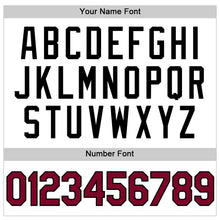 Load image into Gallery viewer, Custom White Maroon-Black Authentic Throwback Baseball Jersey