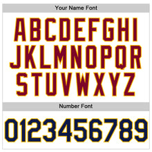 Load image into Gallery viewer, Custom White Navy-Gold Authentic Throwback Baseball Jersey