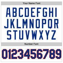 Load image into Gallery viewer, Custom White Royal-Red Authentic Throwback Baseball Jersey