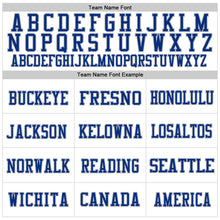 Load image into Gallery viewer, Custom White Royal-Gray Mesh Authentic Football Jersey