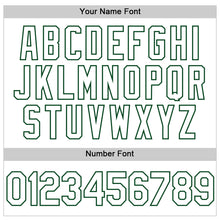 Load image into Gallery viewer, Custom White Green Authentic Throwback Basketball Jersey