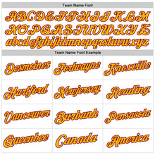 Load image into Gallery viewer, Custom White Gold-Maroon Authentic Throwback Basketball Jersey