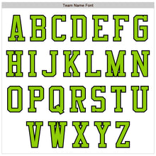 Load image into Gallery viewer, Custom White Neon Green-Black Authentic Baseball Jersey