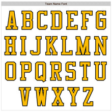 Load image into Gallery viewer, Custom White Gold-Black Authentic Baseball Jersey