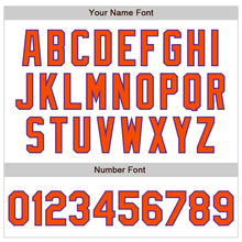 Load image into Gallery viewer, Custom White Orange-Purple Authentic Baseball Jersey