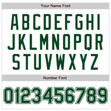 Load image into Gallery viewer, Custom White Green Authentic Baseball Jersey