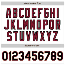 Load image into Gallery viewer, Custom White Black Crimson-Cream Authentic Baseball Jersey