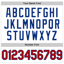 Load image into Gallery viewer, Custom White Red Royal-Gold Authentic Throwback Basketball Jersey