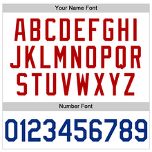 Load image into Gallery viewer, Custom White Royal-Red Authentic Throwback Basketball Jersey